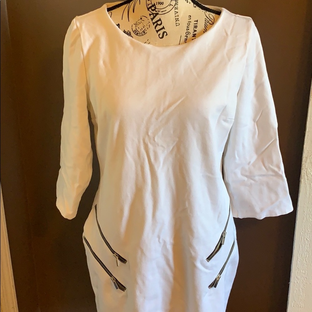 Express white dress size large.